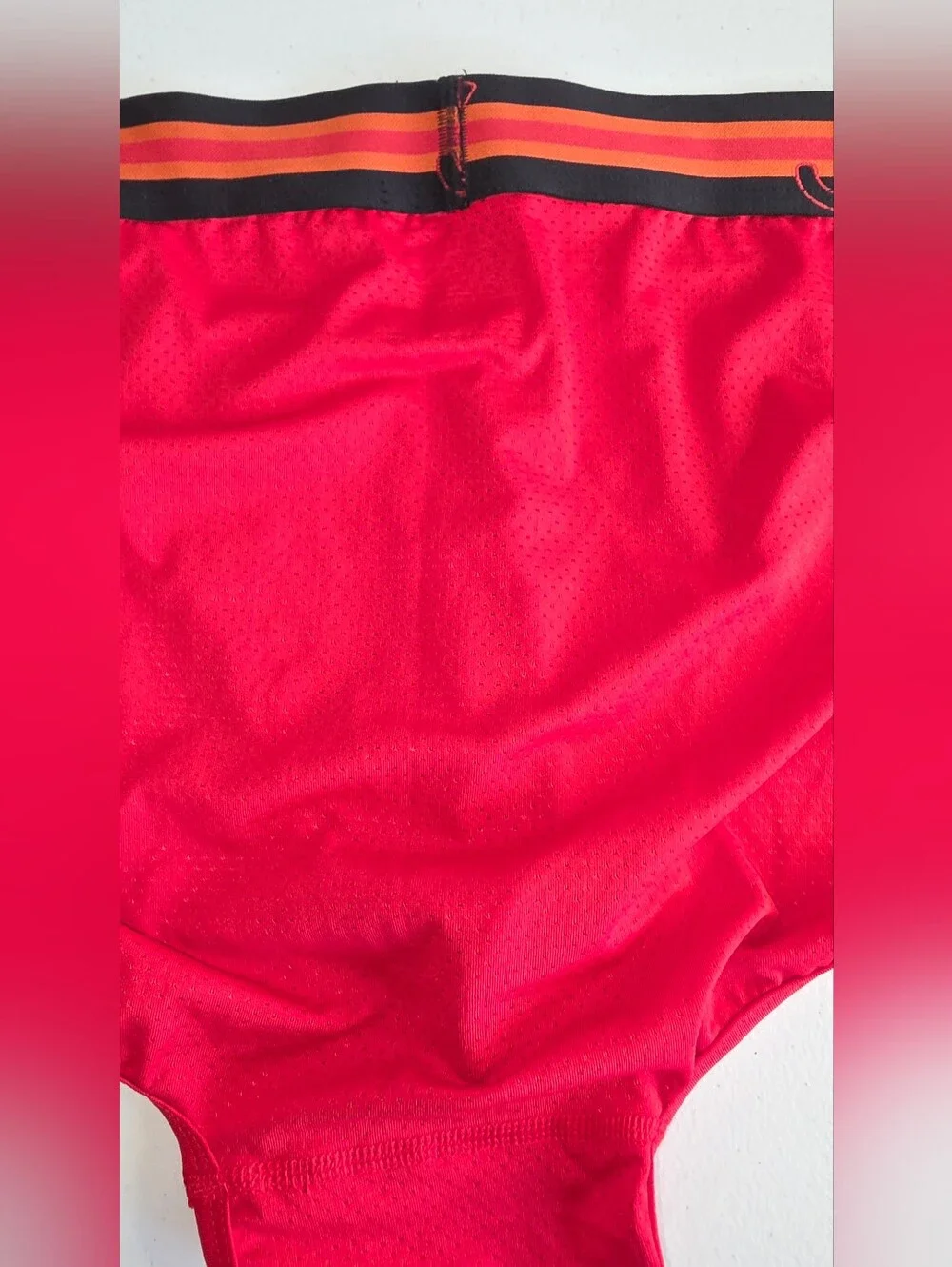 Jockey Sport Red Microfiber Brief with Stability Pouch XXL (44-46) Paisley Red